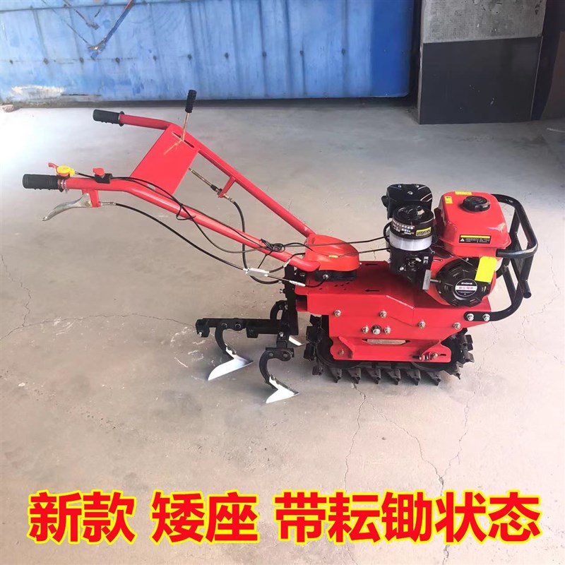 新款链轨微耕机翻地机 汽油柴油开沟机多功能 开沟松土施肥犁地机