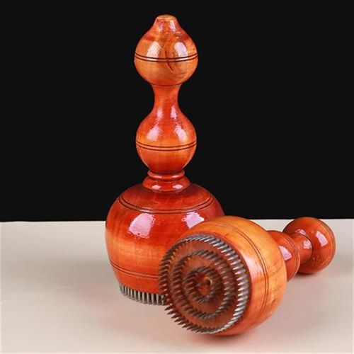 。新疆打馕坠子梨木馕针模具馕饼戳子钢针民族特色面点实木扎花工