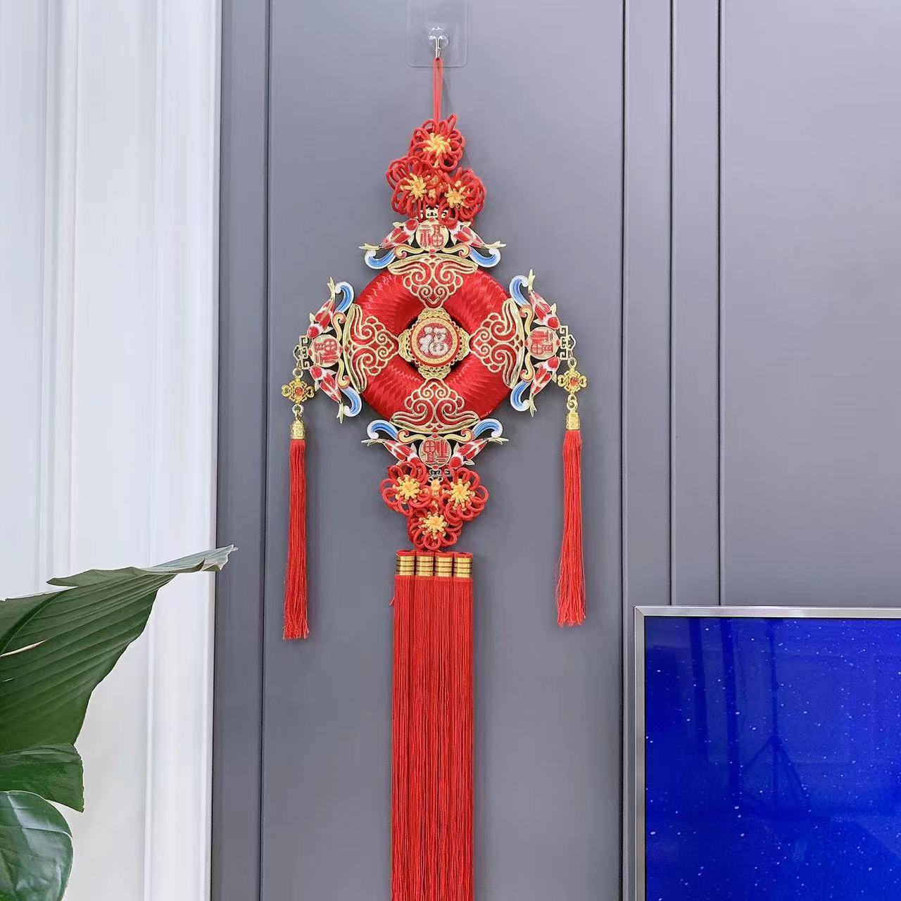 景泰蓝经典款中国结新年乔迁新婚家居装饰挂件福字流苏挂饰