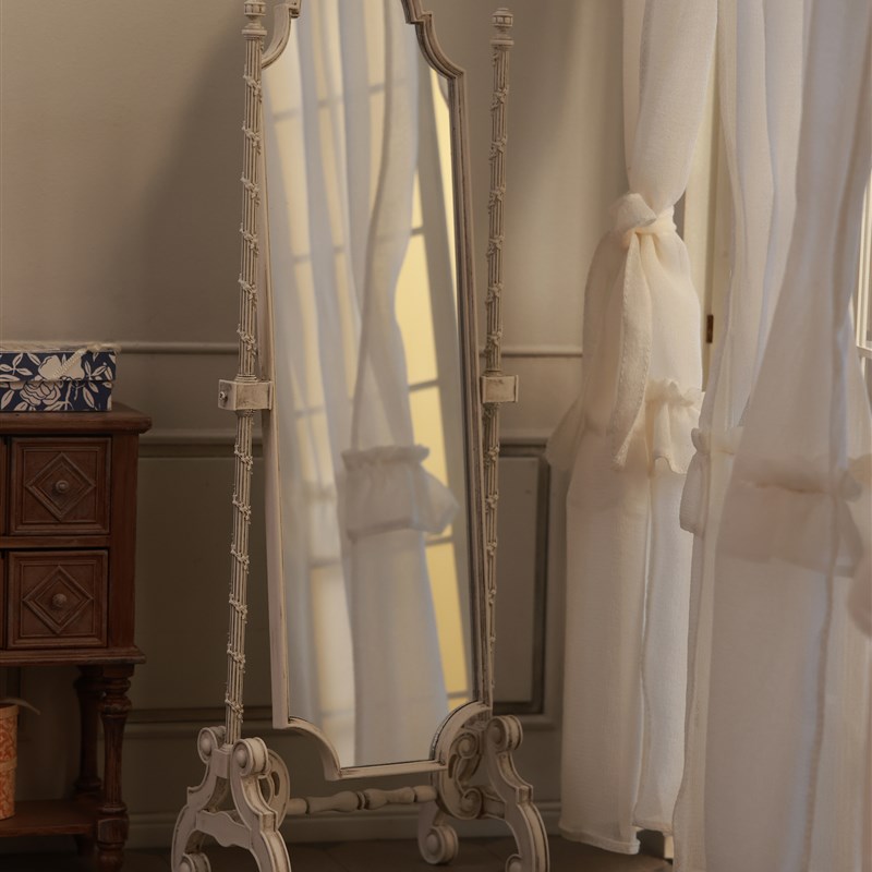 微观臻慕  6分穿衣镜落地镜全身镜奥古斯特系列迷你微缩模型家具