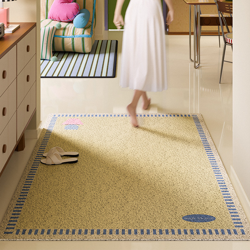 巴黎时刻包豪斯丝圈入户地垫地垫进门入户门高级感纯色免洗可擦垫,居家布艺,入户地垫,淘宝优惠券,粉丝福利购,淘宝优惠卷