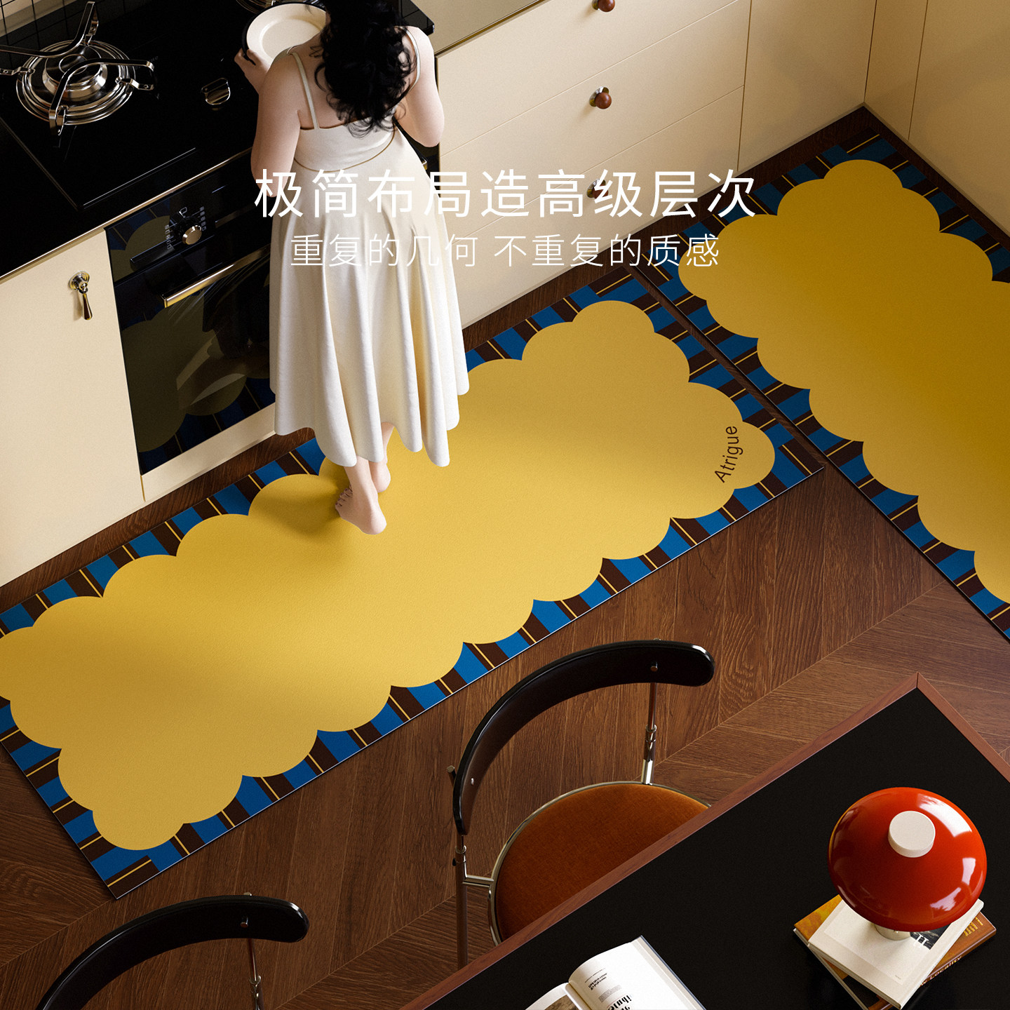 乐芙派厨房专用防油吸水防滑地垫硅藻泥家用脚垫2026新款高级感