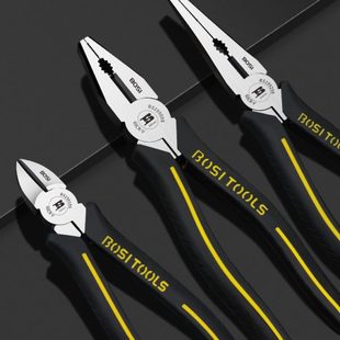 波斯老虎钳电工专用钢丝钳多功能尖嘴钳斜口钳工业级钳子工具大全