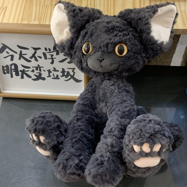 网红德文猫毛绒玩具现货卷毛猫玩偶公仔猫咪陪伴玩偶娃娃生日礼物