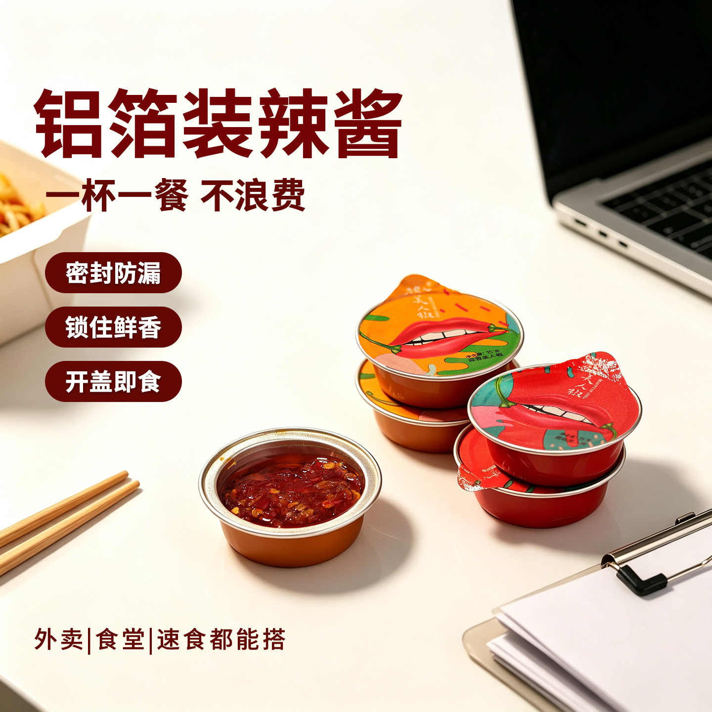 【老实人】小罐辣酱蒜蓉美人椒小包装鲜椒酱礼盒装 15g*1杯方便装
