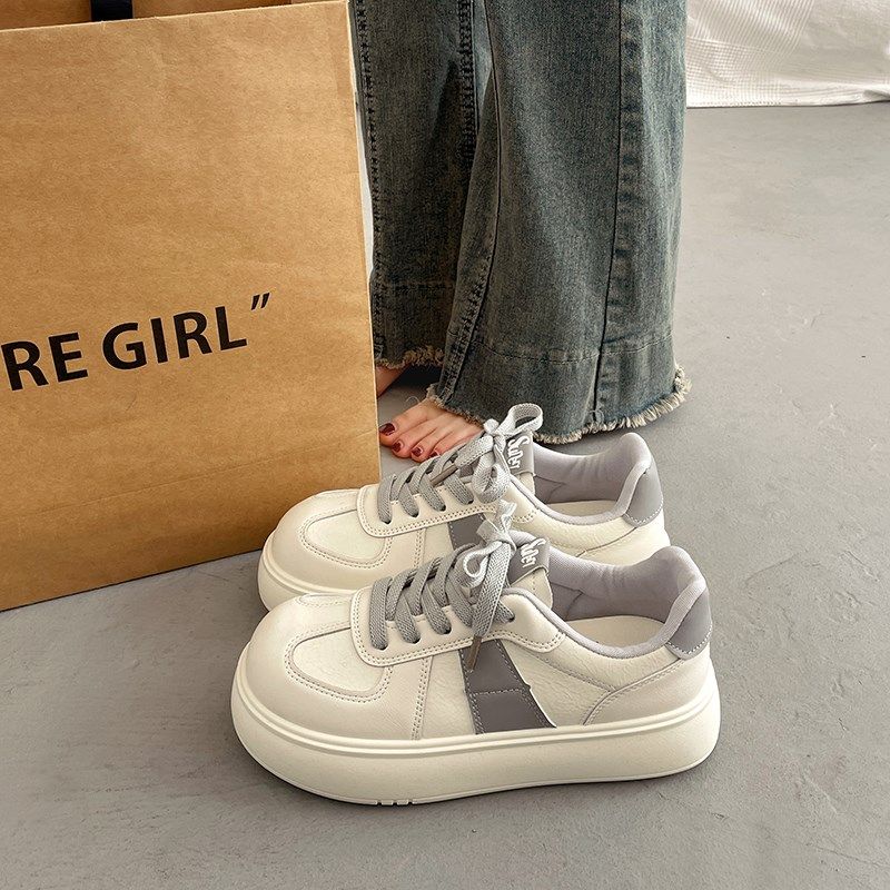 高级感百搭厚底小白鞋女松糕板鞋20C25超火新款爆款休闲运动面包,女鞋,休闲板鞋,淘宝优惠券,粉丝福利购,淘宝优惠卷