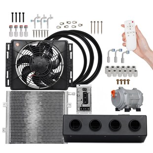 用制冷驻车空调 依维柯大a通V80车载空调12V24V房车床车图雅诺改装