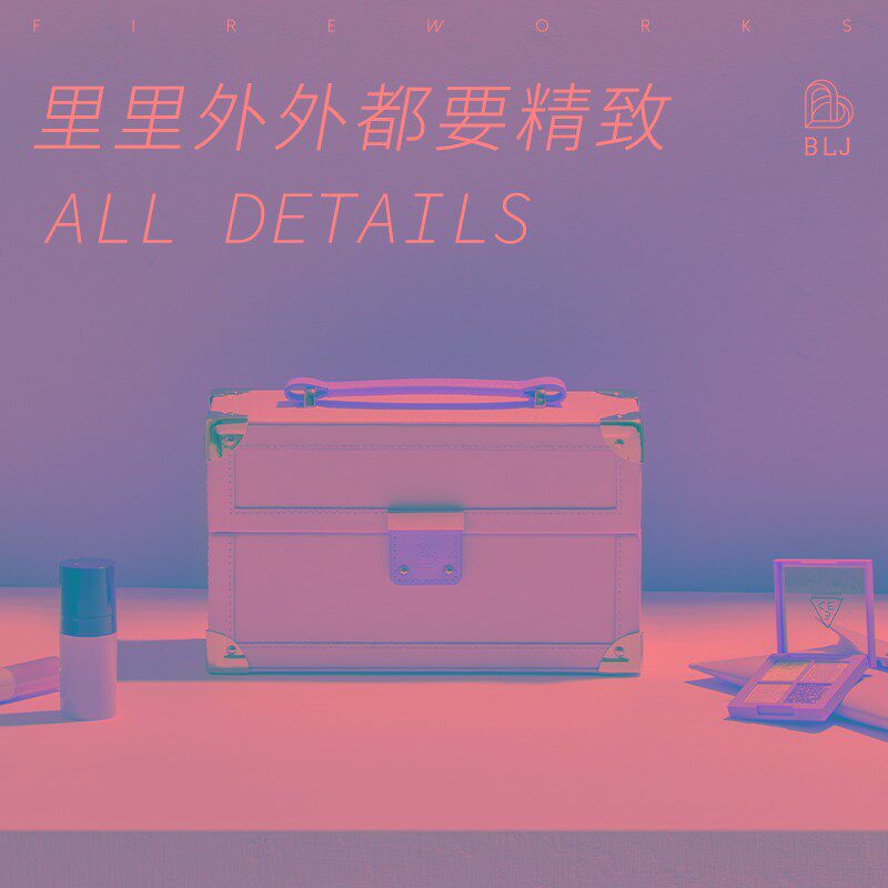 BLJ手提便携大容l量多功能2021新款超火高级感简约化妆品收纳箱包