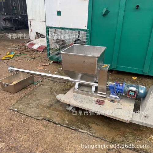 投喂发酵豆渣豆粉微小型喂料机zcjb 土壤改良剂定量给粉机直供