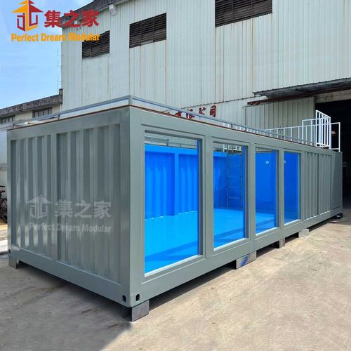 集装箱厢式移动透明潜水游泳池 浮潜 美人鱼教学表演 水下摄影