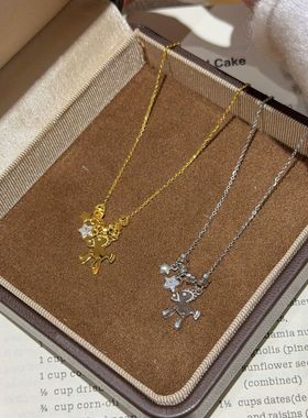 实拍S925纯银星野小马项链女小众