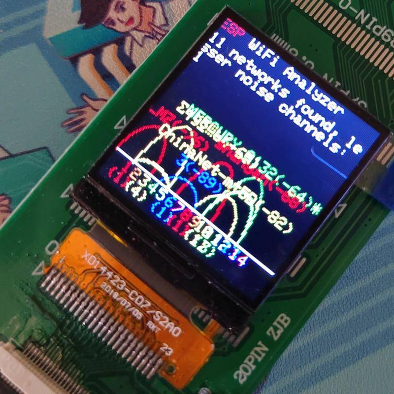 1.44寸液晶屏128*128分辨率ST7735S驱动提供ESP32/STM32程序 23拼