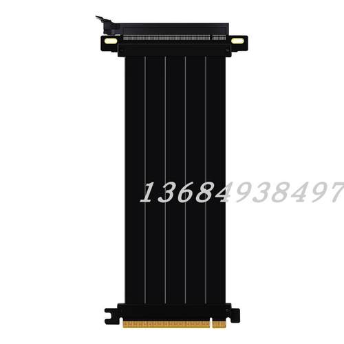 PCI-E4.0全速延长线显卡pcie16x竖装90度TT180加长连接间容3.0itx