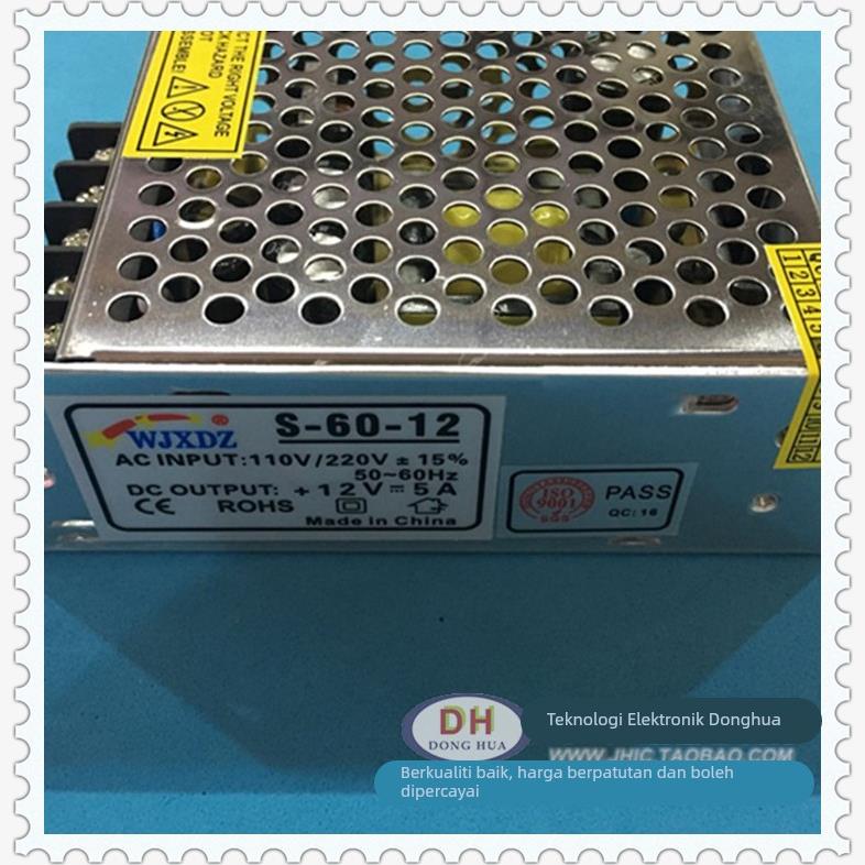 S-60-12 LED开关电源全新现货输入110V/220V 15%输出12V5A