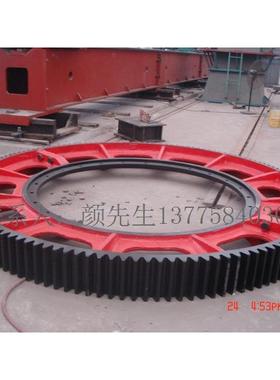 球磨机大齿轮采用优良铸钢，滚齿加工，具有经久耐用承载力强