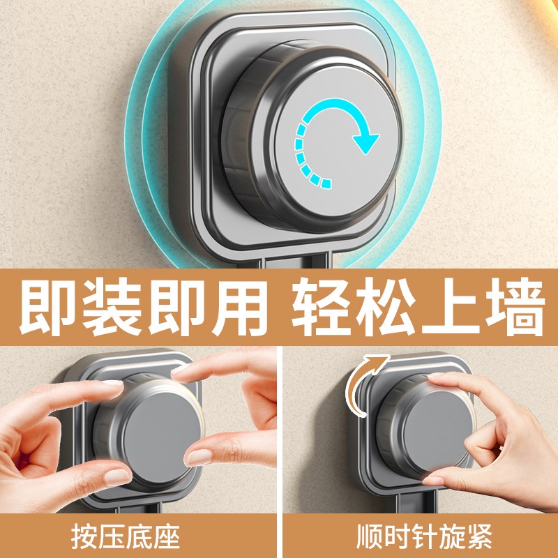 吸盘吹风机置物架免打孔卫生间电吹风挂架吹风筒支架浴室收纳壁挂