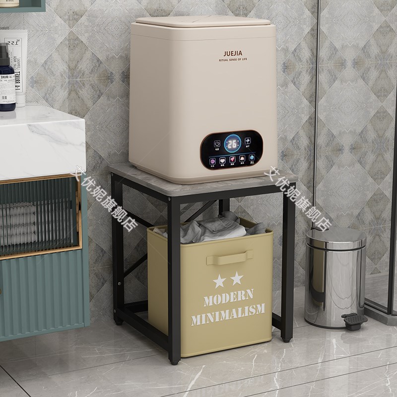 迷你洗衣机置物架卫生间落地多层岩板夹缝收纳架小吉石头M1放置架