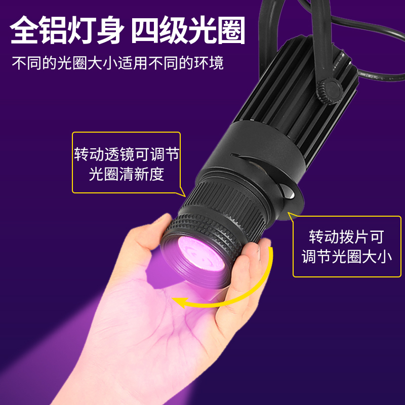 蓝牙智能RGBCW聚光灯剧本杀小舞台演绎射灯酒吧束光氛围灯APP遥控