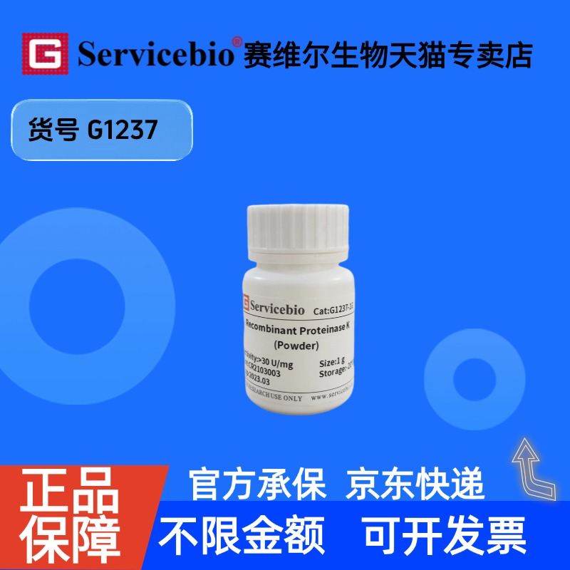 现货 Recombinant Proteinase K (Powder) 500mg G1237 赛维尔生物Servicebio 科研实验 重组蛋白/酶