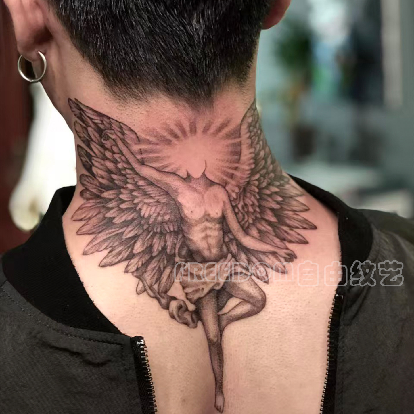 炽热天使纹身贴逼真防搓不反光