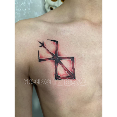 烙印战士纹身贴仿真刺青潮酷霸气