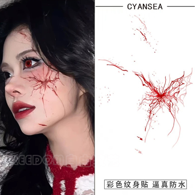 血色蝴蝶贴纸ins风易清洗不反光