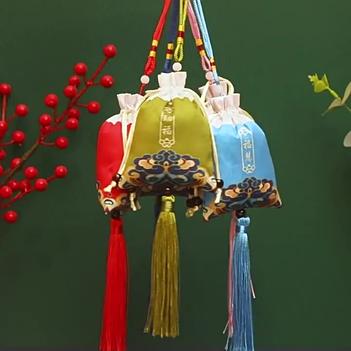 新款端午节香包国风香囊袋子福袋家用车载小挂件随身平安刺绣香袋