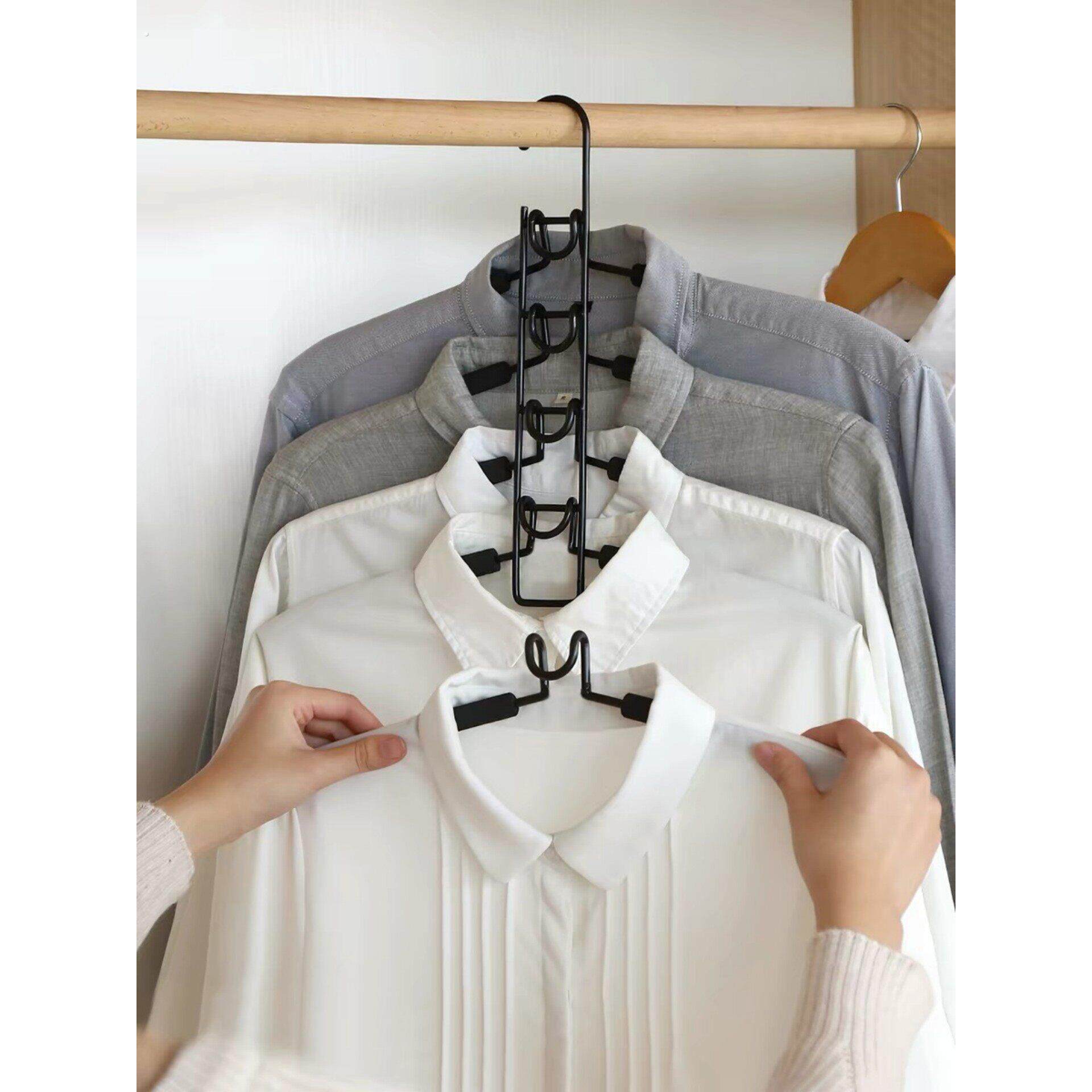 小衣柜多层衣架挂钩家用省空间衣柜收纳架挂衣服折叠可拆卸衣架