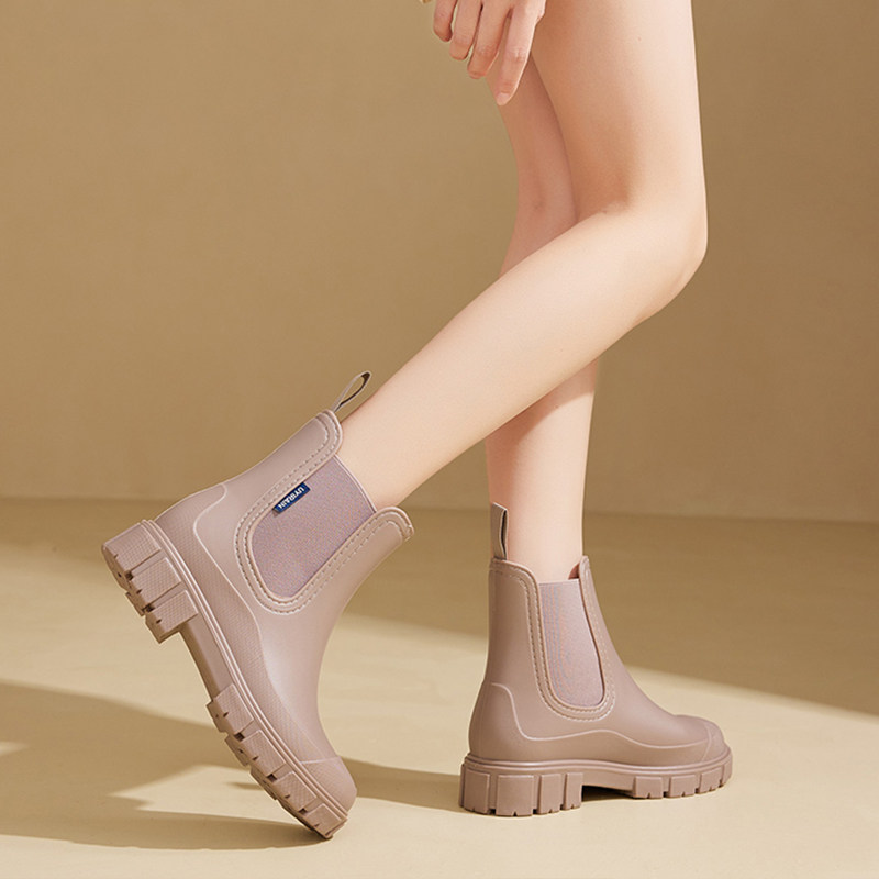 雨靴女款雨鞋时尚款洋气外穿轻便B软底防滑成人胶鞋防水鞋春秋水