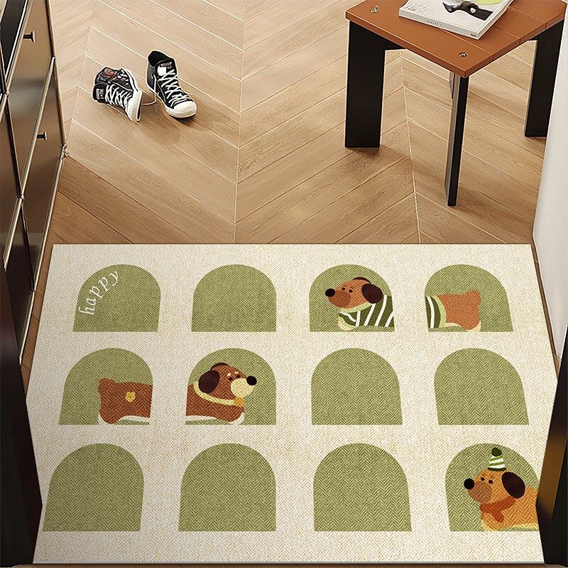卡通进门b地垫入户玄关垫可擦免洗防滑脚垫可裁剪皮革地毯PVC垫子,居家布艺,入户地垫,淘宝优惠券,粉丝福利购,淘宝优惠卷