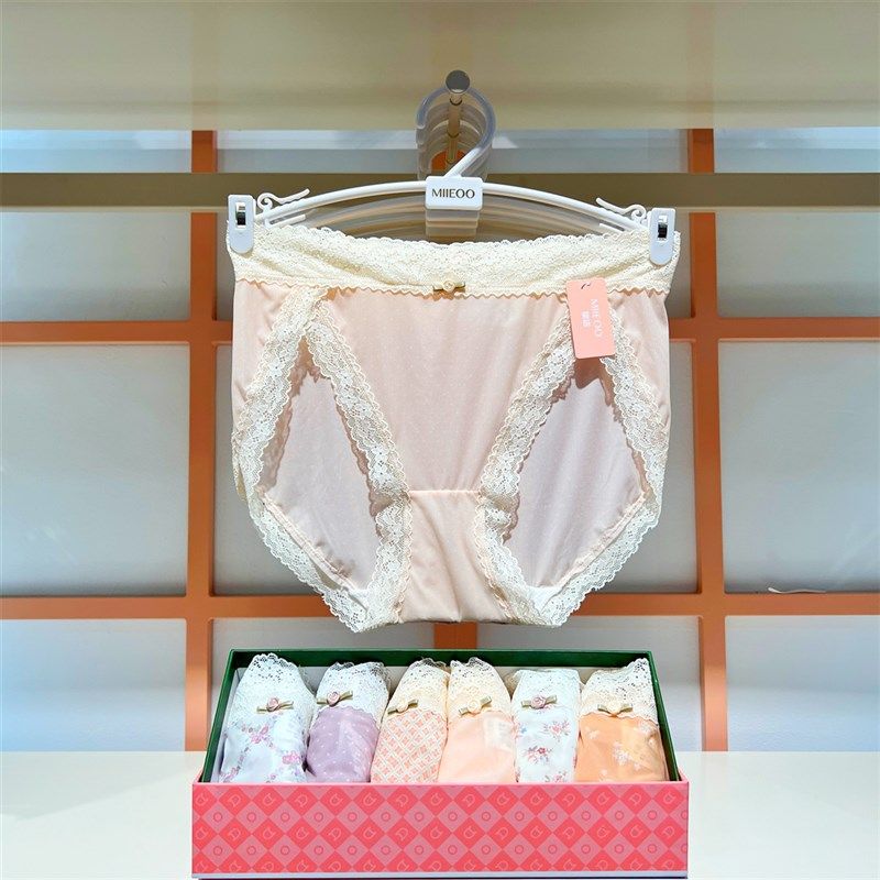 秘语新款女士内裤i小森林的夏锦丝螺纹中腰高弹61825/6826/61825,女士内衣/男士内衣/家居服,女三角裤,淘宝优惠券,粉丝福利购,淘宝优惠卷