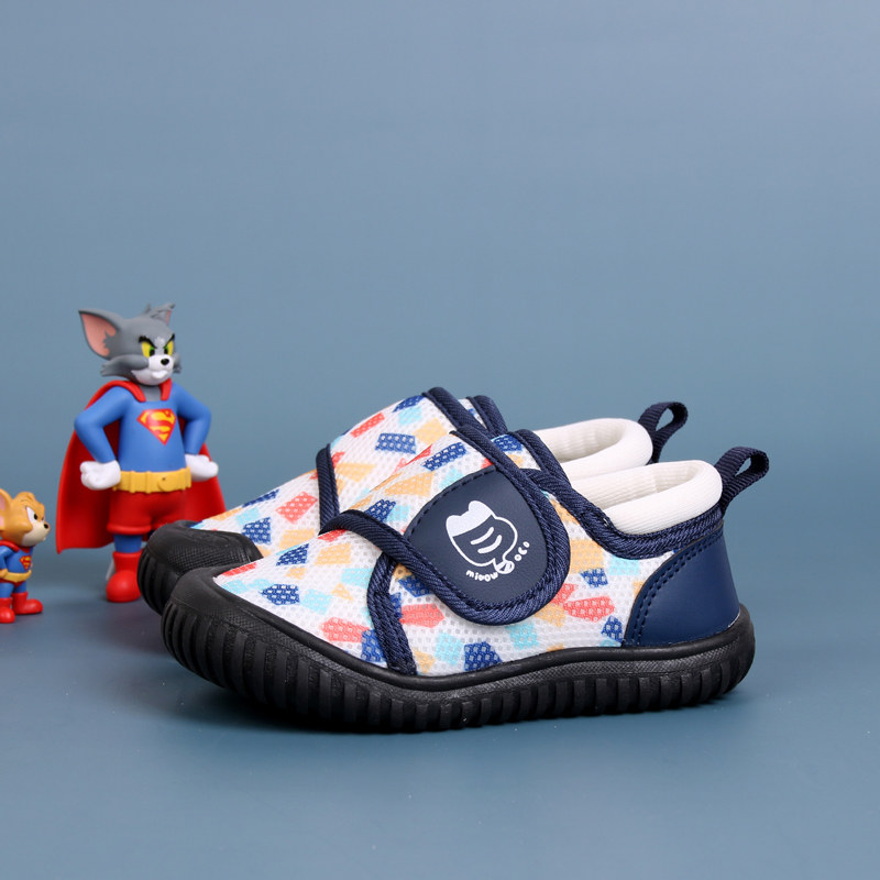 春秋款儿童防滑透气软底q机能鞋女男童幼儿园室内鞋宝宝学步布鞋