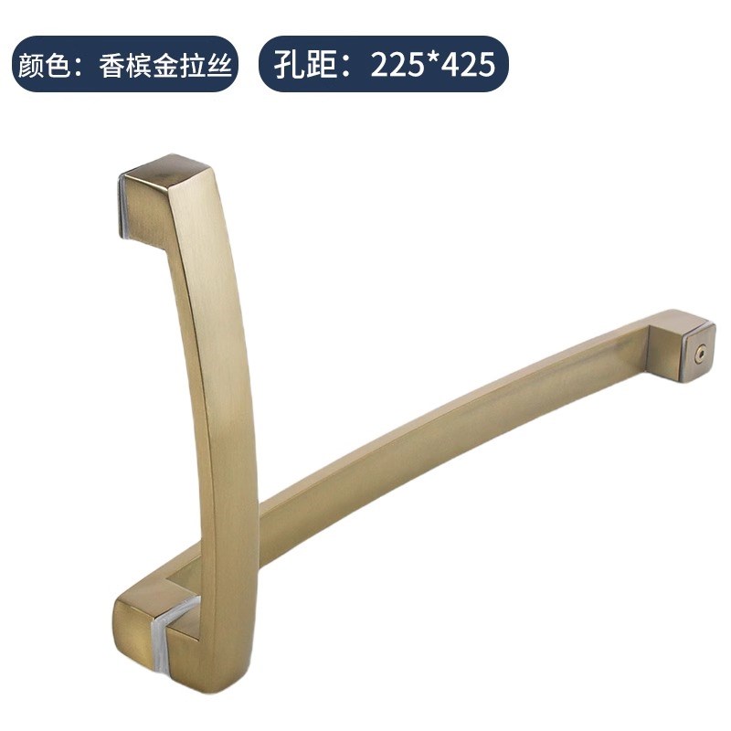 淋浴房拉手浴室卫生间玻璃门淋浴移门F把手304不锈钢推拉握把扶手