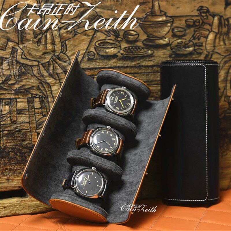 手表收纳盒便携式旅行收纳包专业腕表包随身表盒按U扣首饰包装盒