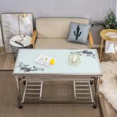 高端加厚家用不锈钢长方形桌子多功能烤火桌四季 取暖茶几 通用冬季