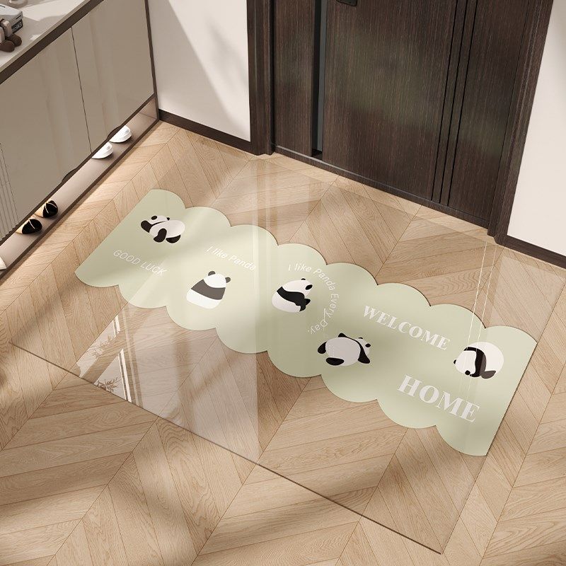 软玻璃透b明卡通入户地垫2024新款耐脏免洗可擦门垫可裁剪定制地,居家布艺,入户地垫,淘宝优惠券,粉丝福利购,淘宝优惠卷