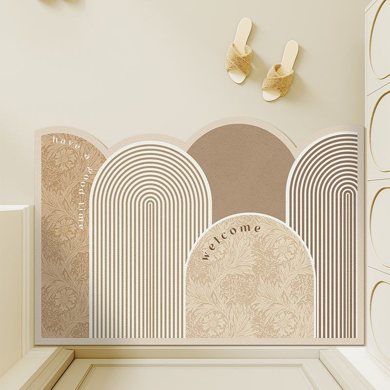 侘寂风免洗地垫入l户门垫进门玄关PVC可裁剪门口脚垫防滑地毯定制,居家布艺,入户地垫,淘宝优惠券,粉丝福利购,淘宝优惠卷