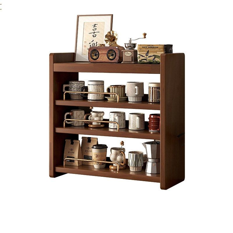 实木收纳置物架茶k具杯子咖啡博古架黑胡桃木水杯架转角桌面展示,家庭/个人清洁工具,杯架,淘宝优惠券,粉丝福利购,淘宝优惠卷