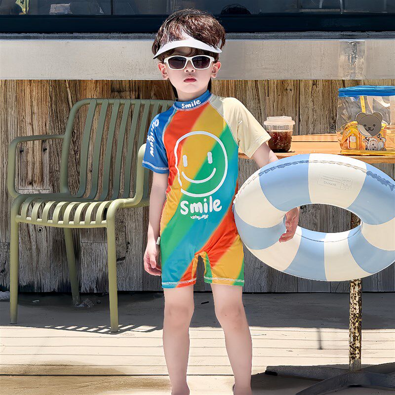 男童泳衣2025新款儿童笑脸连体游泳衣小男孩R宝宝海边度假泳装,童装/婴儿装/亲子装,泳衣裤,淘宝优惠券,粉丝福利购,淘宝优惠卷