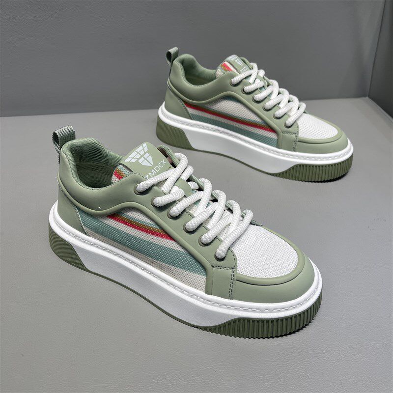 韩版男鞋条纹帆布透气休闲鞋202C5夏季新款耐磨厚底小白鞋轻便板,流行男鞋,休闲板鞋,淘宝优惠券,粉丝福利购,淘宝优惠卷