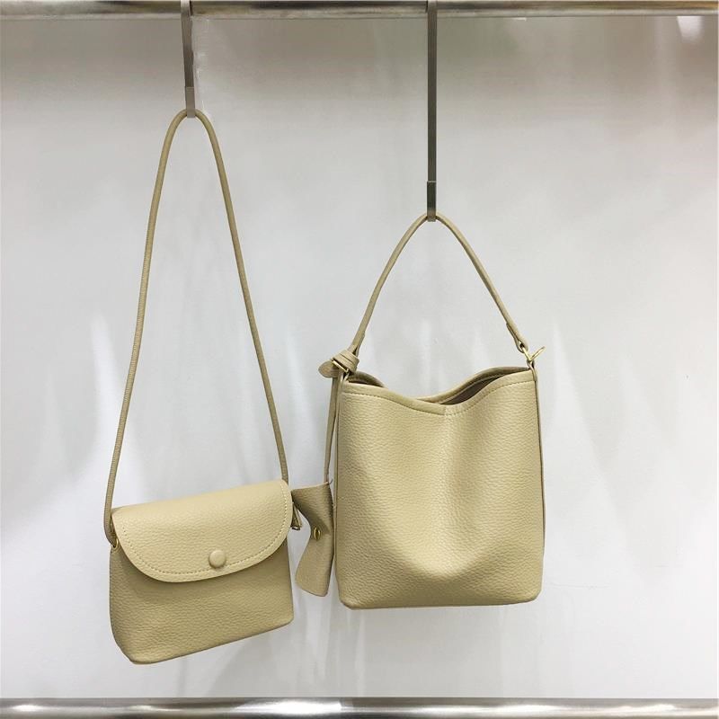 小脏柜 新款高级感简约荔枝纹软皮手提百搭通勤R水桶包配斜挎小包,箱包皮具/热销女包/男包,水桶包,淘宝优惠券,粉丝福利购,淘宝优惠卷