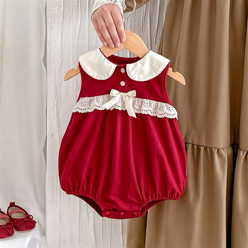 婴儿无袖薄款连体衣夏季新生x儿女满月百日公主包屁衣爬服a类,童装/婴儿装/亲子装,连身衣/爬服/哈衣,淘宝优惠券,粉丝福利购,淘宝优惠卷