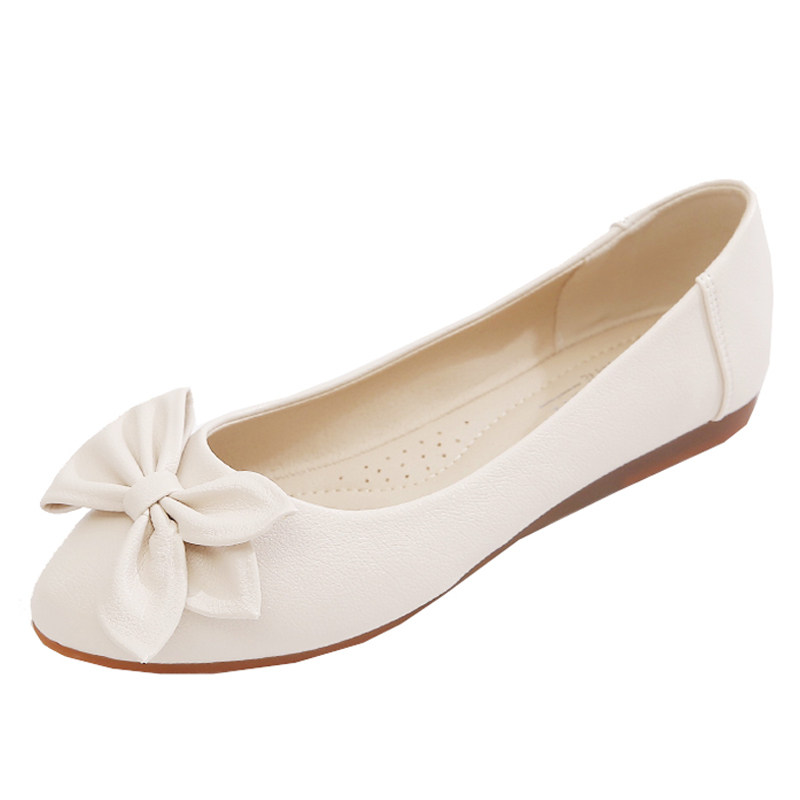 单鞋女2024新款春秋季豆豆鞋夏款女鞋子百搭妈妈鞋软W皮软底平底,女鞋,浅口单鞋,淘宝优惠券,粉丝福利购,淘宝优惠卷