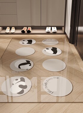 2024新款入户地垫软玻璃透明卡通PVCI可裁剪定制地毯耐脏免洗可擦