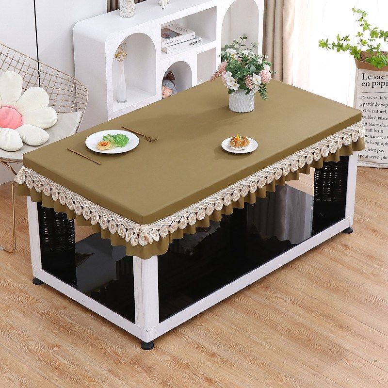 PU皮烤火桌防水防油皮罩长v方形电炉茶几皮套电暖炉免洗桌布套桌,居家布艺,烤火罩,淘宝优惠券,粉丝福利购,淘宝优惠卷