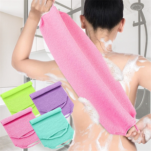 日本拉绳搓澡巾抽绳尼龙洗澡刷背神器女士专用家用强力擦后背搓泥