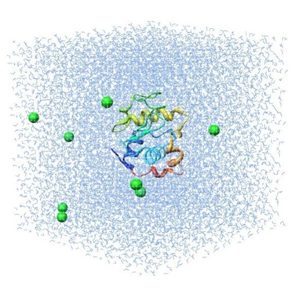 蛋白分子动力学模拟分析3D结构2D结构图PyMOL