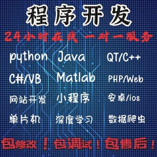 qt单片机php小****vb 安卓web Java代做matlab编程c python代码
