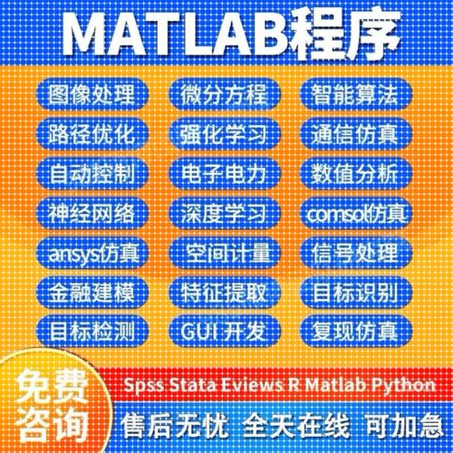 python代编深度学习机器学习matlab图像处理通信信号彷真算法编写