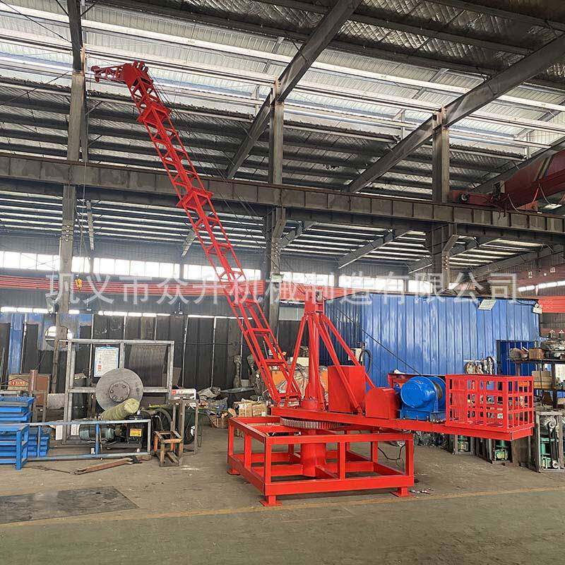 码头吊运机高层拆脚手架用小吊机高空楼顶用旋转吊机钢结构吊机
